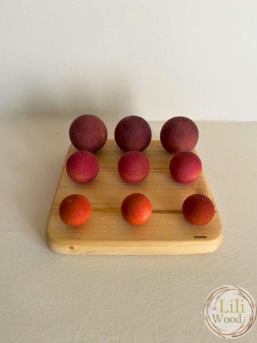 Pure Montessori Toys - Bogyósorozat, lila-narancssárga