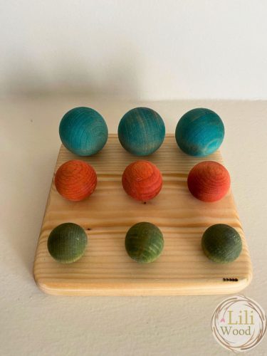 Pure Montessori Toys - Bogyósorozat, kék-zöld-narancs